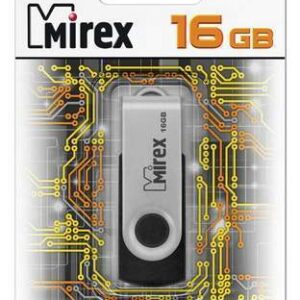 Флеш-диск Mirex 16GB Swivel черный USB 2.0