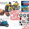 Альбом для творчества Tukzar Гоночные мотоцикл 3 Альбом для творчества Tukzar Гоночные мотоцикл