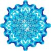 Украшение на скотче Мир открыток 7-75 Новогоднее- Снежинка, 174*174мм, металлизация 2 Украшение на скотче Мир открыток 7-75 Новогоднее- Снежинка, 174*174мм, металлизация