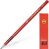Карандаш чернографитный KOH-I-NOOR, 1 шт., Alpha , В, без резинки, корпус красный, заточенный, 1703 2 Карандаш чернографитный KOH-I-NOOR, 1 шт., Alpha , В, без резинки, корпус красный, заточенный, 1703