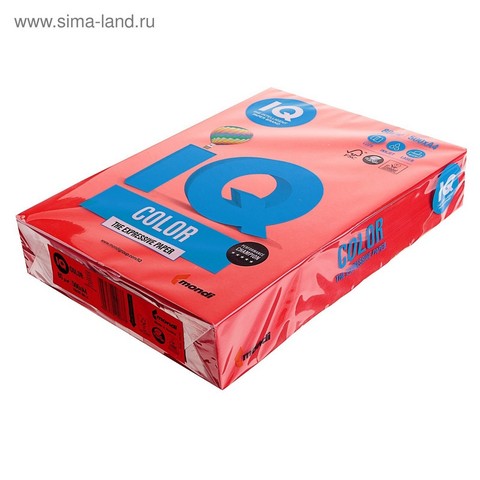 Бумага цветная А4 80г/м 500л IQ Color 00-00000623/65150 44 коралловый красный 1 Бумага цветная А4 80г/м 500л IQ Color 00-00000623/65150 44 коралловый красный