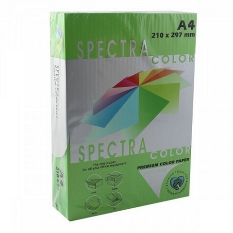 Бумага цветная А4 80г/м2 100л Spectra Color №230 зеленый 1 Бумага цветная А4 80г/м2 100л Spectra Color №230 зеленый