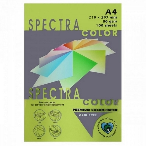 Бумага цветная А4 80г/м2 100л Spectra Color №321 зеленый 1 Бумага цветная А4 80г/м2 100л Spectra Color №321 зеленый