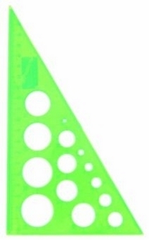 Треугольник Стамм 30*/19см Neon Cristal с окружностями 4цв 1 Треугольник Стамм 30*/19см Neon Cristal с окружностями 4цв