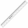 Линейка пластиковая 30см прозрачная Brauberg Crystal, 210284 2 Линейка пластиковая 30см прозрачная Brauberg Crystal, 210284