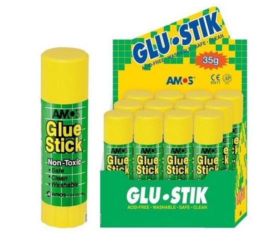 Клей-карандаш AMOS GLUE STIK , 35 гр. (12/360) (GSW35) (929220) 1 Клей-карандаш AMOS GLUE STIK , 35 гр. (12/360) (GSW35) (929220)