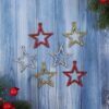 Украшение ёлочное Звезда блеск грация (набор 6 шт) 5х4,5 см, микс 10514262 3 Украшение ёлочное Звезда блеск грация (набор 6 шт) 5х4,5 см, микс 10514262