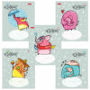 Тетрадь 12 л. HATBER линия, обложка картон, Little Elephant (5 видов в спайке), 12Т5В2 3 Тетрадь 12 л. HATBER линия, обложка картон, Little Elephant (5 видов в спайке), 12Т5В2