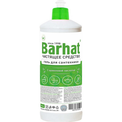 Чистящее средство д/сантехники BARHAT, 500 мл, гель с щавелевой кислотой (Б331) 1 Чистящее средство д/сантехники BARHAT, 500 мл, гель с щавелевой кислотой (Б331)