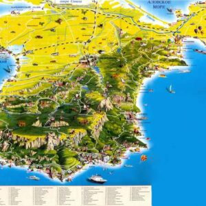 Карта Лучшие экскурсии Крыма