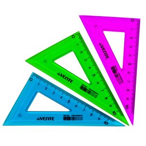 Треугольник deVente 30*/10см пластик ассорти, черная односторонняя гадуировка, индивидуальная маркировка